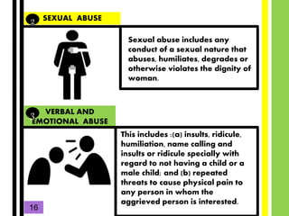 SEXUAL ABUSE
2
Z
Sexual abuse includes any
conduct of a sexual nature that
abuses, humiliates, degrades or
otherwise viola...