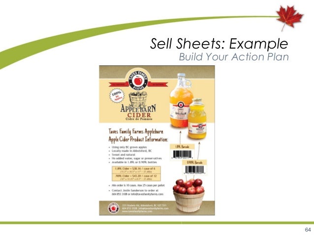 sell sheet template