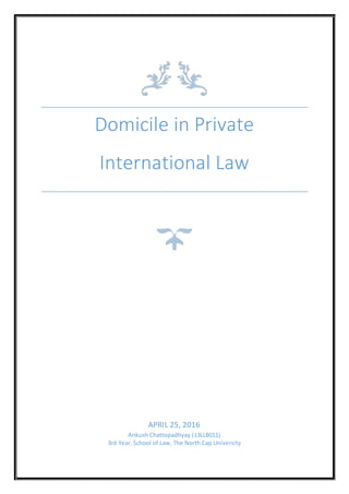 Domicile in private international law