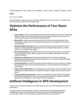 Dominance of React Single Page Application | PDF