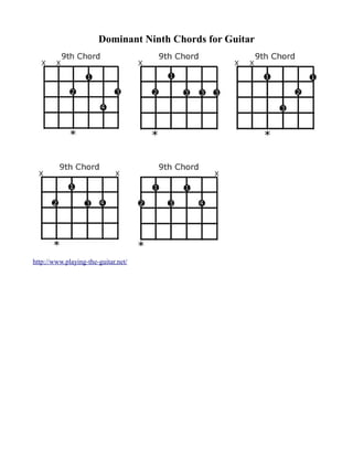 Dominant Ninth Chords for Guitar




http://www.playing-the-guitar.net/
 