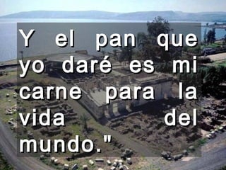Y el pan que yo daré es mi carne para la vida del mundo."  