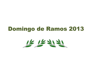 Domingo de Ramos 2013
 