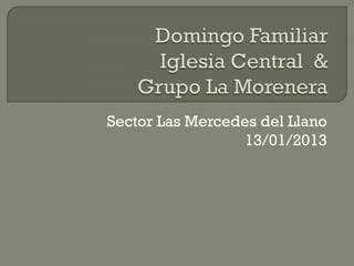 Sector Las Mercedes del Llano
                 13/01/2013
 