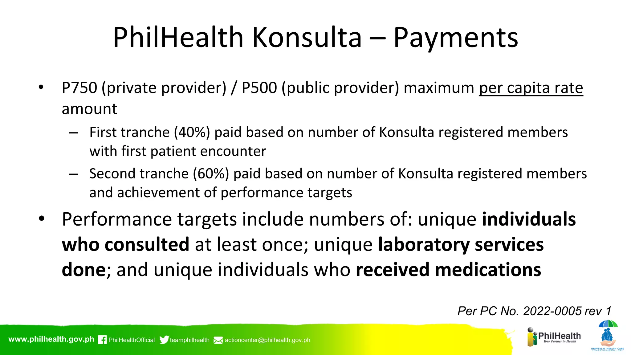UHC and PhilHealth - 2023 July 13 | PDF