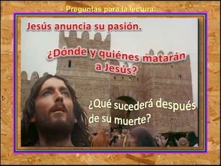 Preguntas para la lectura: 
 