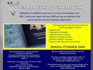 Dominica citizenship dubai