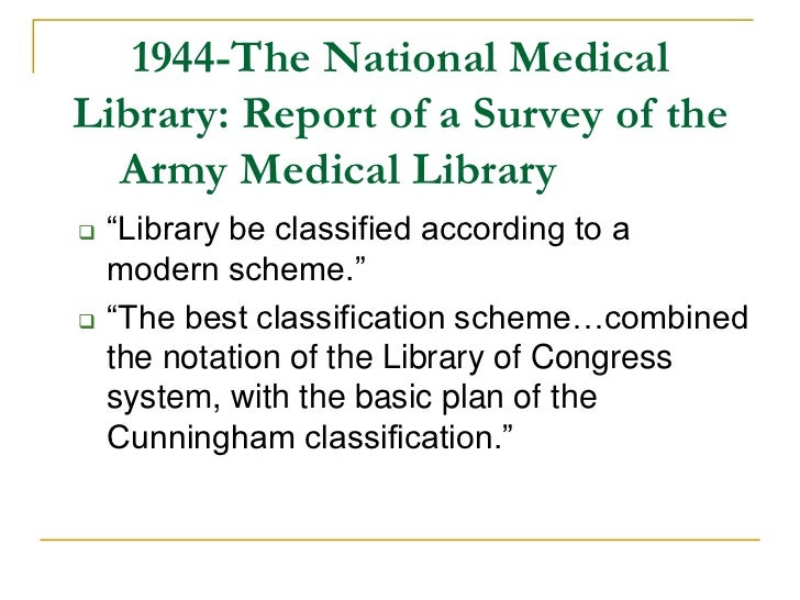 library of congress classification scheme pdf