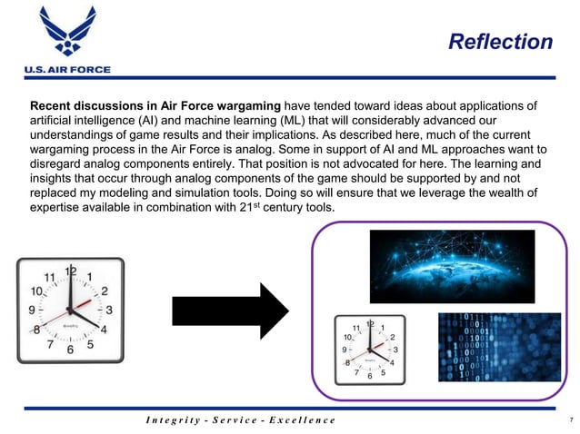 How the Air Force Addresses Training and Analysis for Wargaming | PPT