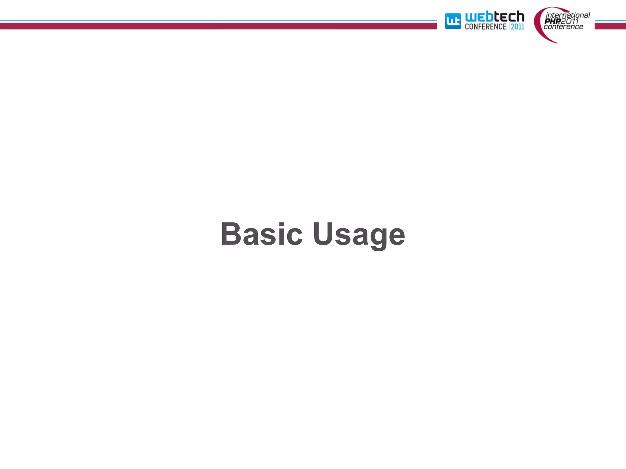 Basic Usage
 