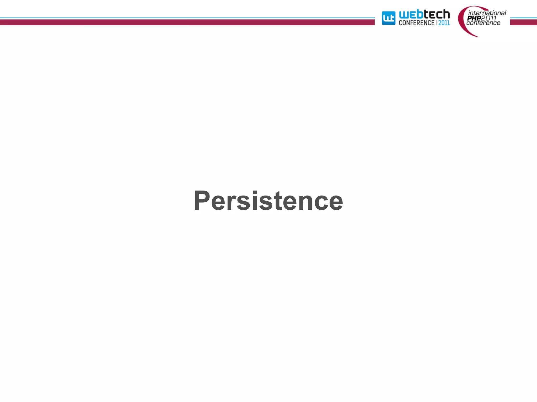 Persistence
 