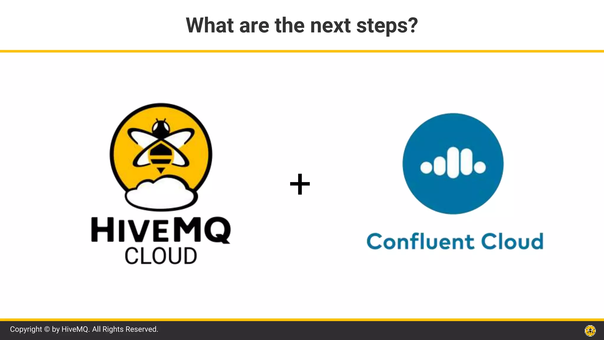 Copyright © by HiveMQ. All Rights Reserved.
What are the next steps?
+
 
