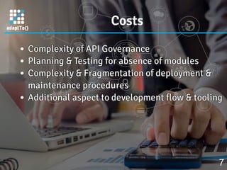 Costs
Complexity of API GovernanceComplexity of API GovernanceComplexity of API GovernanceComplexity of API GovernanceComp...