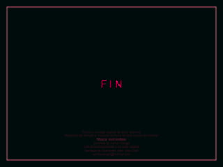 FIN

Textos y montaje original de autor anónimo
Reedición de formato e inclusión de fotos de libre acceso en internet
Música: viool endless
Cortesía de Carlos Rangel
Con el reconocimiento a su autor original
Santiago de Querétaro, Mex. Sep.2008
carlitosrangel@hotmail.com

 