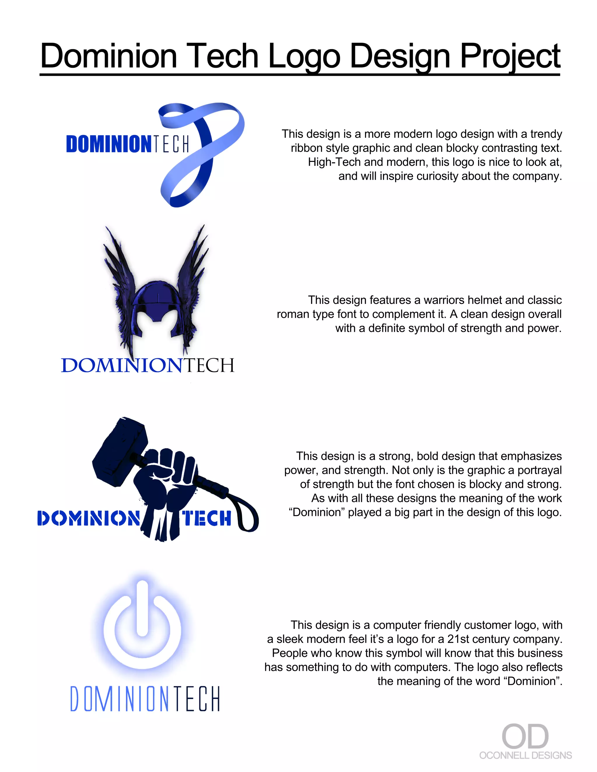 Dominion Tech Logo Design | PDF