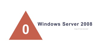 0 O que é? Como funciona?
Windows Server 2008
 