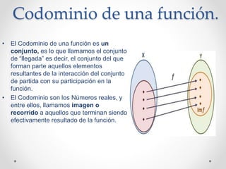 Codominio Dominio y recorrido | PPTX