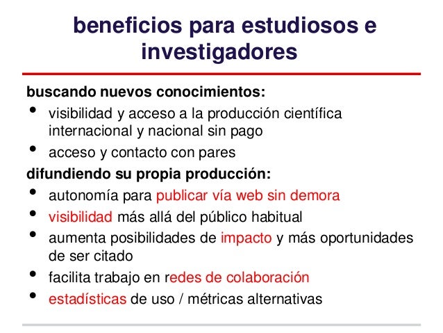 Buenas prácticas universitarias para comunicaciones científicas abiertas Un desafío para América Latina Slide 21