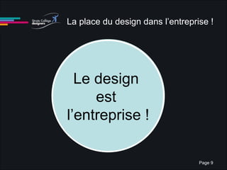 La place du design dans l’entreprise ! Le design  est  l’entreprise Le design  est  l’entreprise ! 