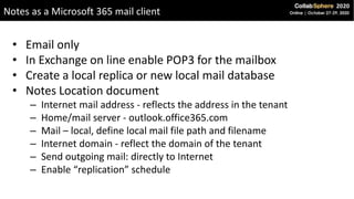 INF107 - Integrating HCL Domino and Microsoft 365 | PPTX