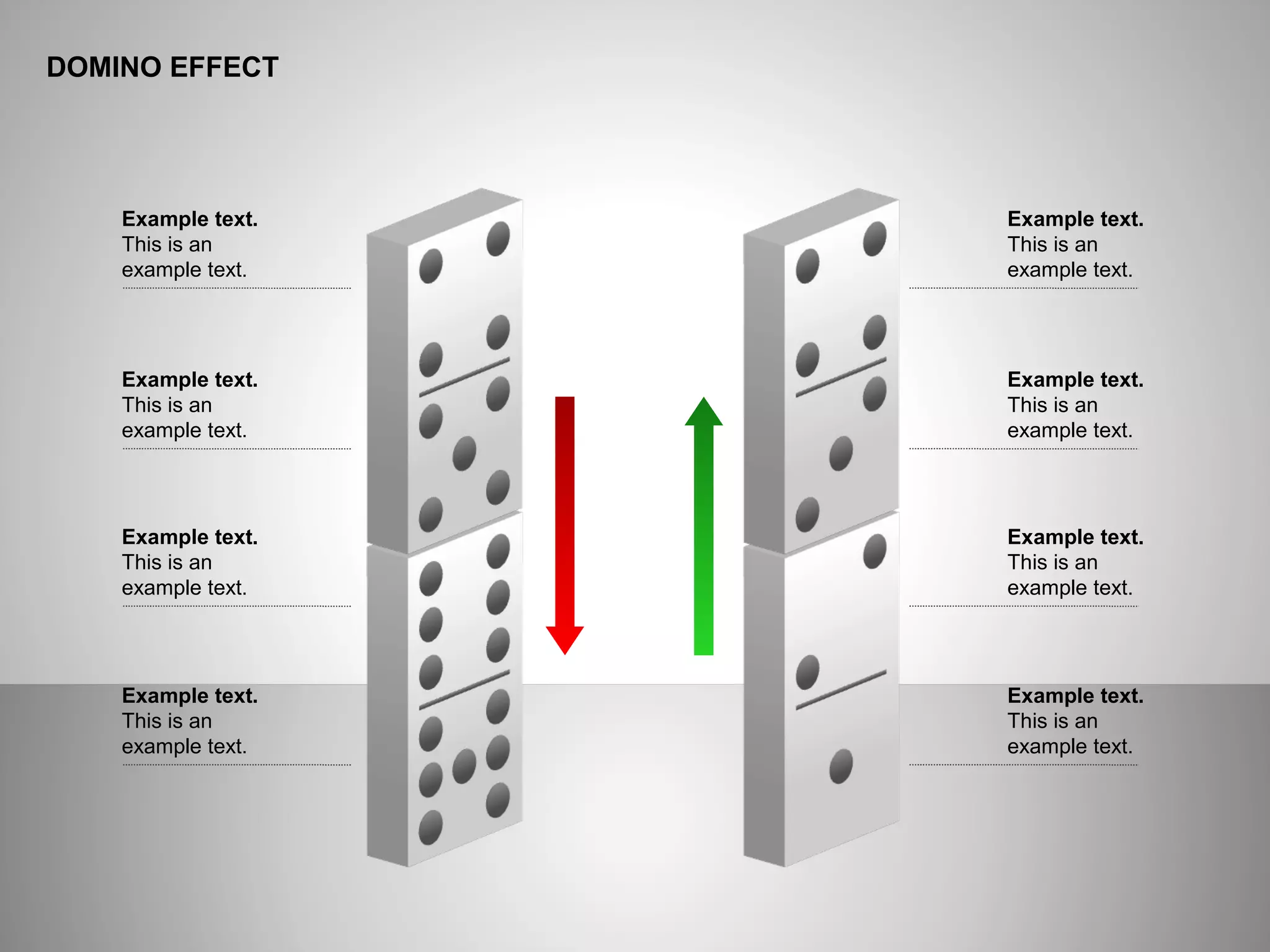 Domino Effect Charts for PowerPoint | PPT