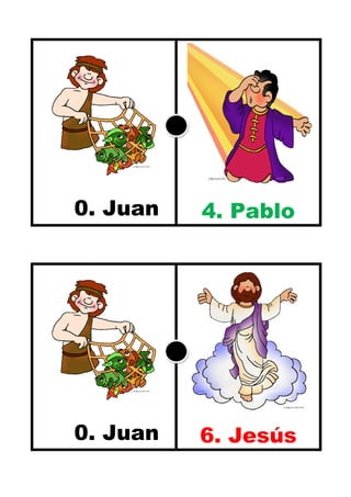 6. Jesús
p
4. Pablo
55.
0. Juan
555
0. Juan
555
 