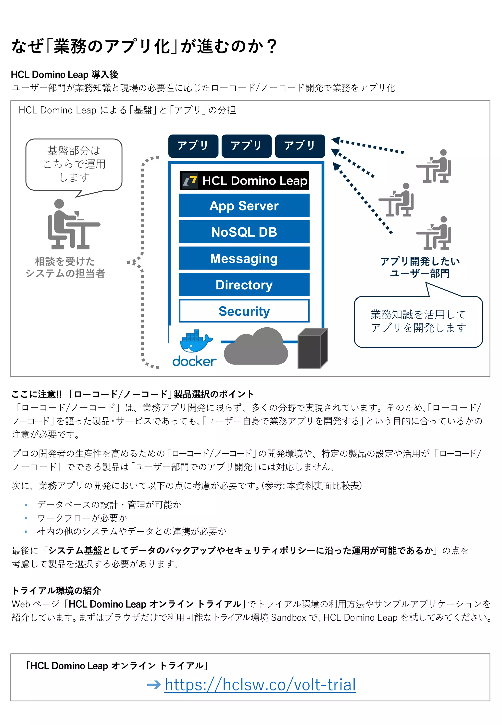 すぐわかる HCL Domino Leap | PDF