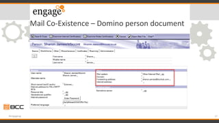 Mail Co-Existence – Domino person document
27#engageug
 