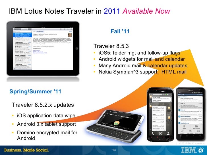 #dd12 IBM Lotus Notes Traveler and Lotus Mobile Connect