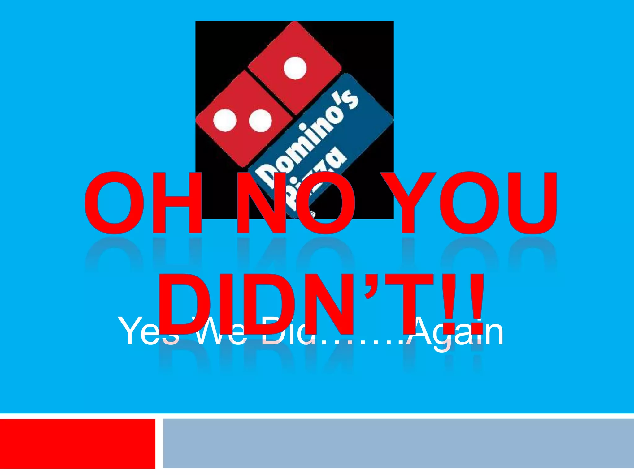 New Dominos Ad Campaign | PPTX