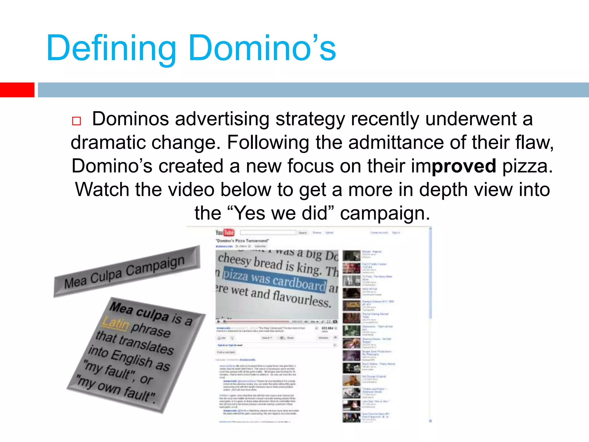 New Dominos Ad Campaign | PPTX