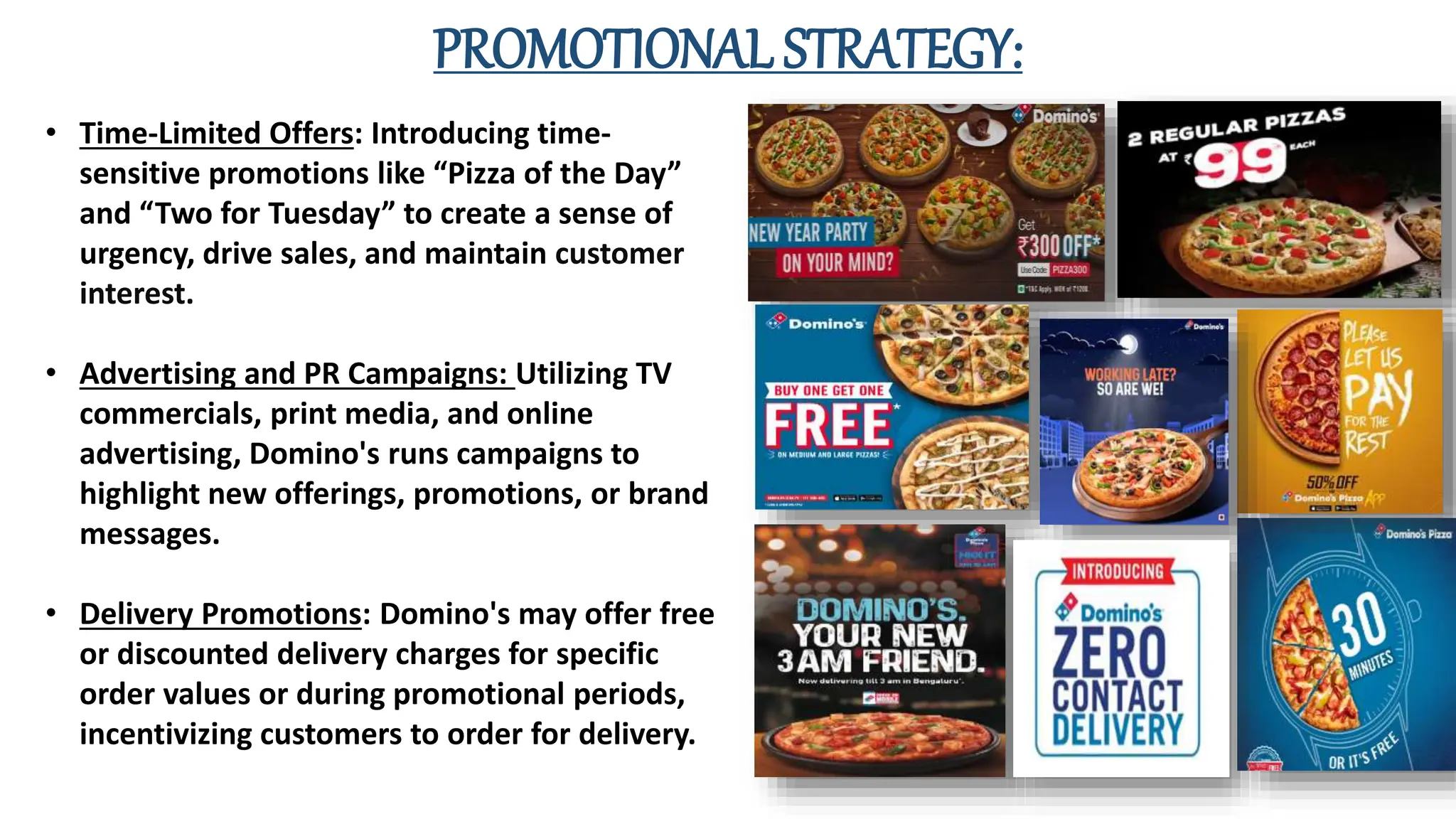 Marketing strategy of dominos on 4P strategy | PPTX