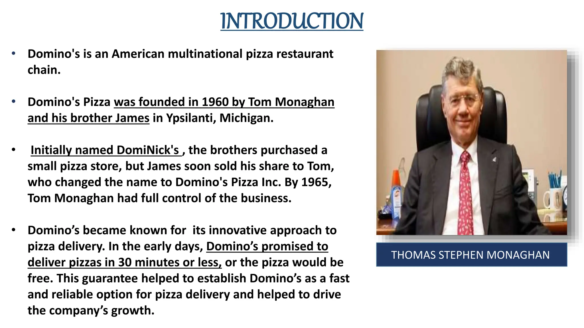 Marketing strategy of dominos on 4P strategy | PPTX