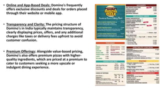 Marketing strategy of dominos on 4P strategy | PPTX