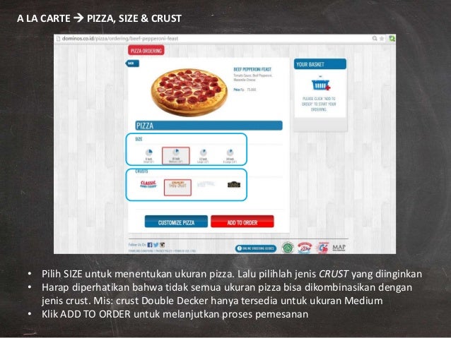 Panduan Order Online - Domino's Pizza Indonesia