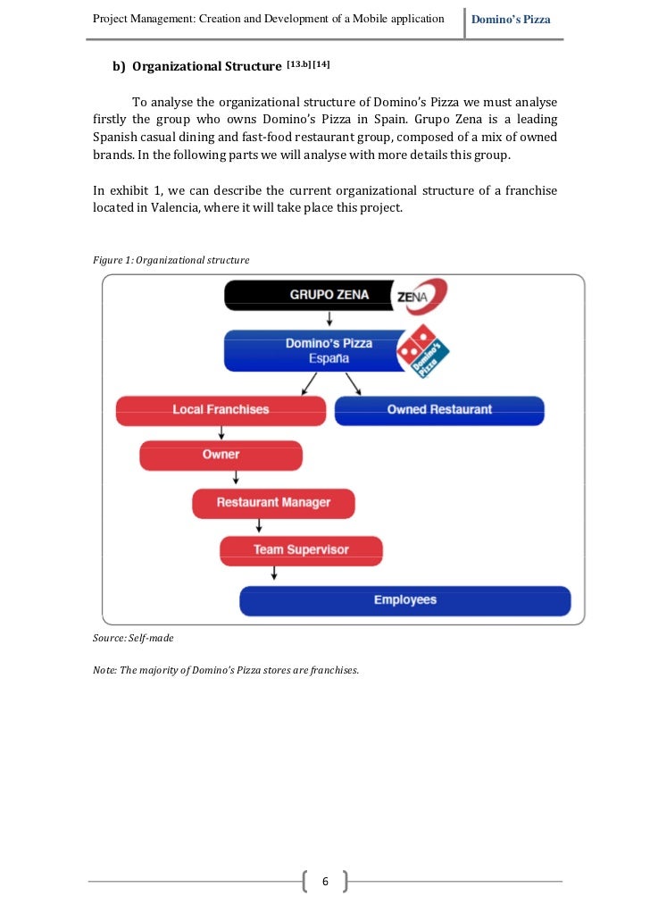 dominos current organizational structure