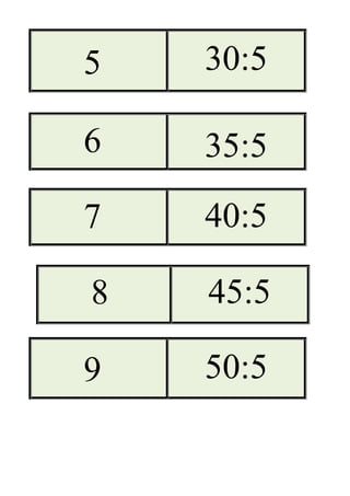 8 45:5
5 30:5
6 35:5
7 40:5
9 50:5
 