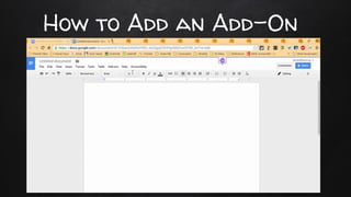How to Add an Add-On
 