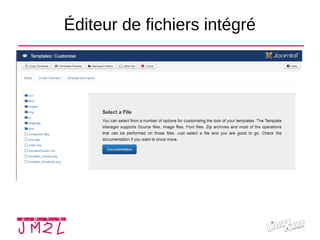 Éditeur de fichiers intégré
 