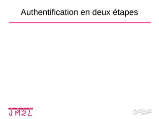 Authentification en deux étapes
 