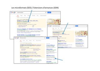 Les microformats (SEO) / Extensions d’annonces (SEM)
 
