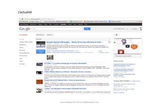 L’actualité
laurent@peyrat.fr & horard@hoyado.com
 