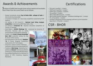 Department of Management Studies, IIT Roorkee - Placement Brochure 2014 ...