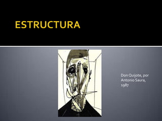 Don Quijote, por
Antonio Saura,
1987
 