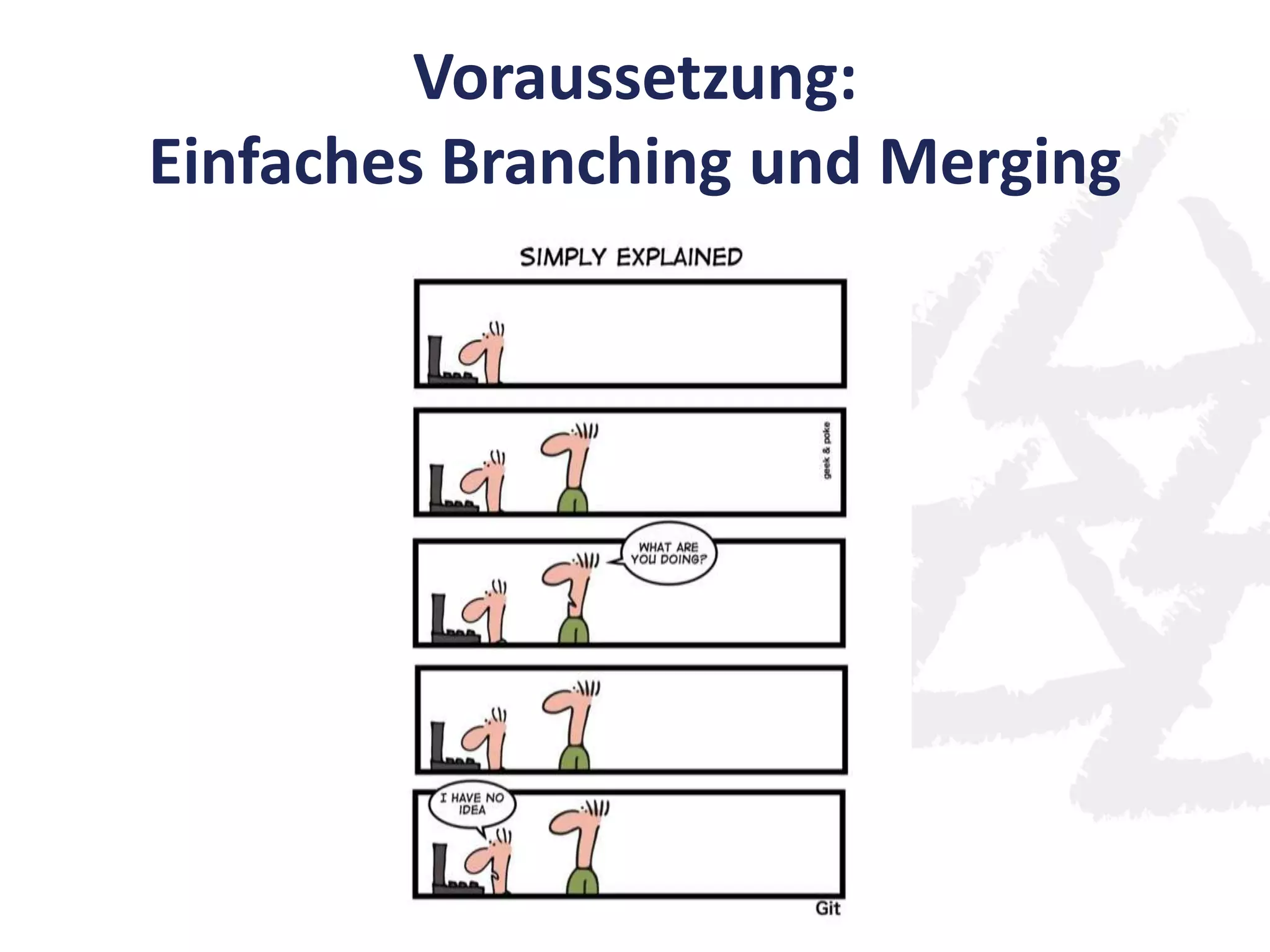Voraussetzung:
Einfaches Branching und Merging
 