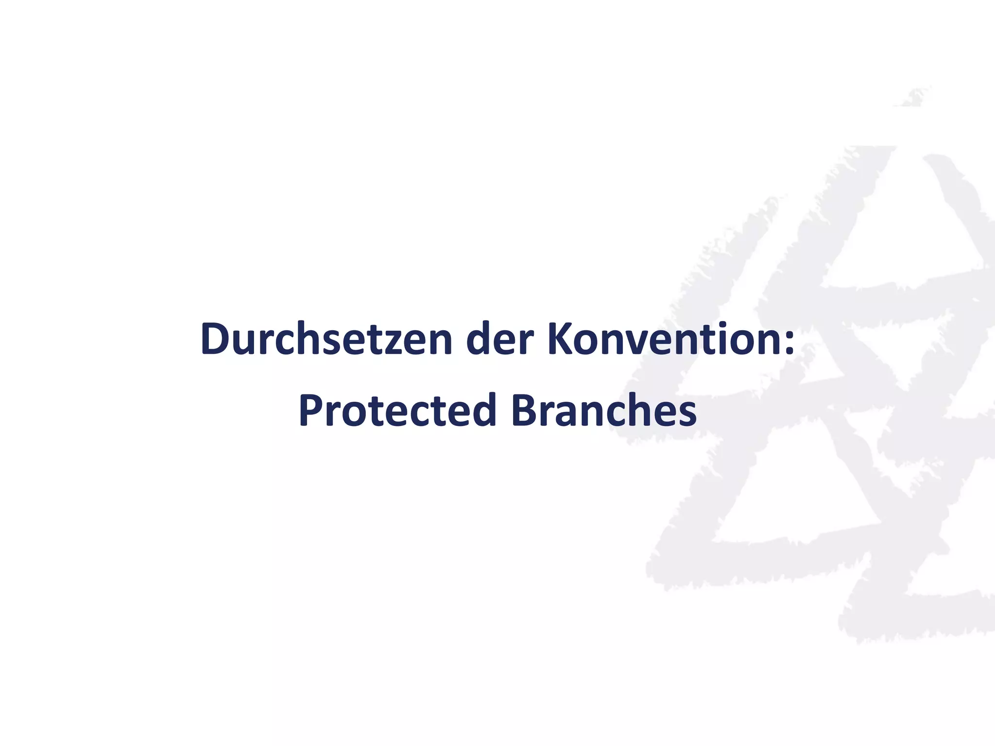 Durchsetzen der Konvention:
Protected Branches
 