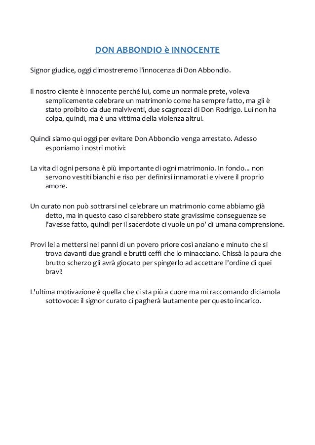 Descrizione Fisica E Morale Di Don Abbondio