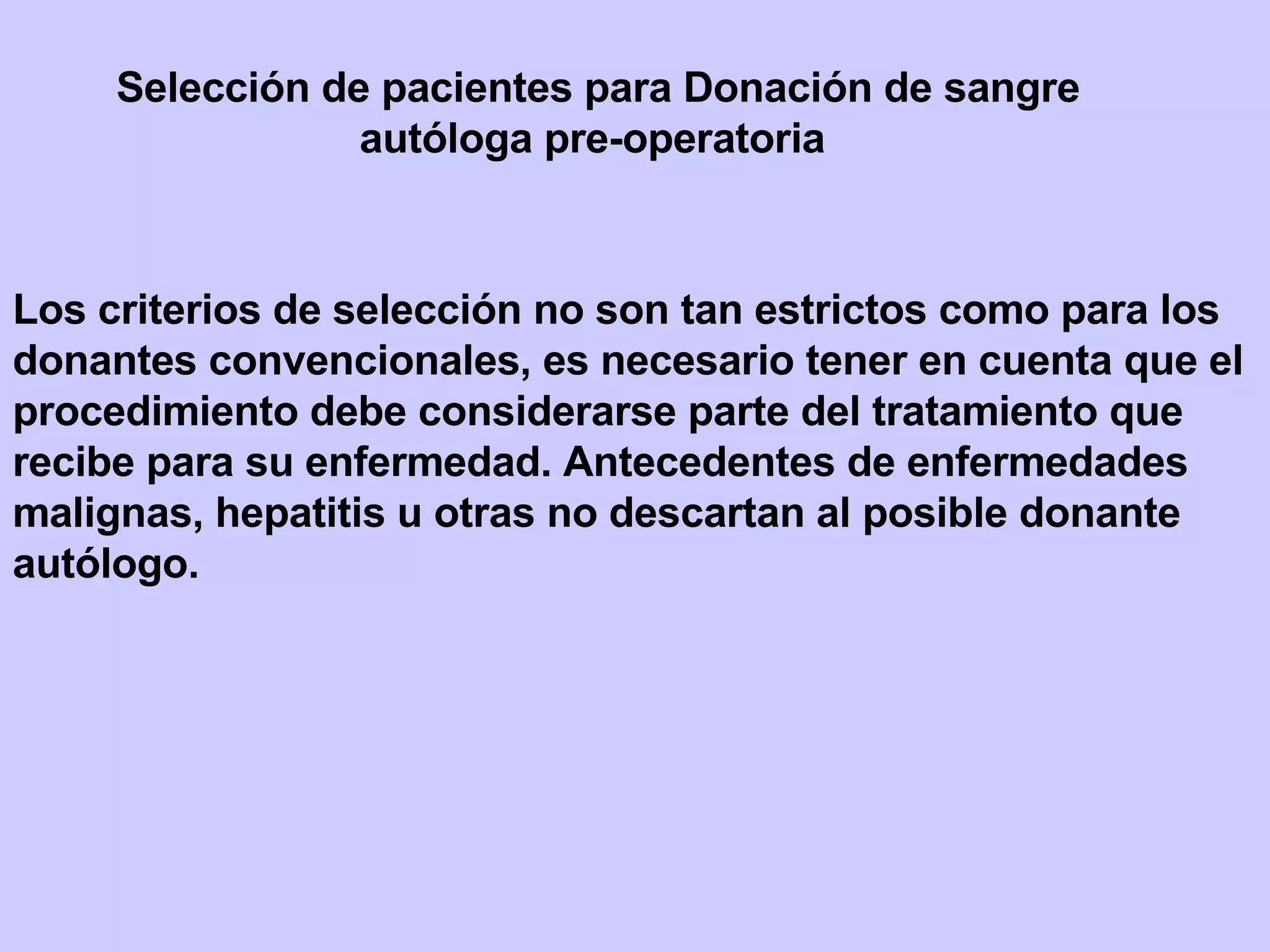 Donaci%C3%B3n De Sangre Aut%C3%B3loga 1 | PPT