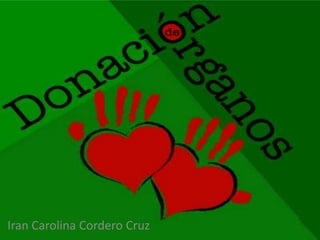 Donación de órganos




Iran Carolina Cordero Cruz
 