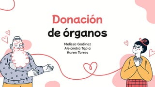 Donación
de órganos
Melissa Godinez
Alejandra Tapia
Karen Torres
 